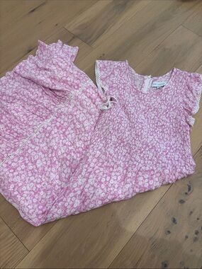 Lost + Wander Womens Pink Floral Midi Dress